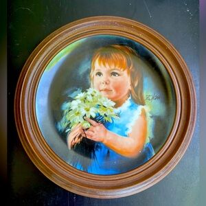 Vintage Zolan plate “flower for mother”